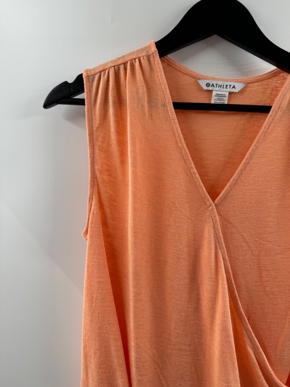 Athleta Peach Draped Tank Top – Women’s Small - Picture 2 of 9
